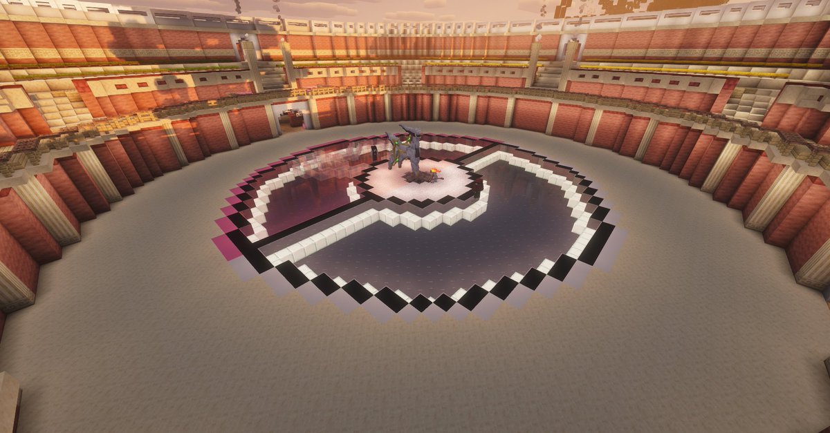 milkymonSMP's tweet photo. 🏛️ every build you see in our spawn is hand-built by our staff team, with hard work and a lot of sleep deprivation…

here’s a look at our colosseum, where trainers will battle, compete, and take part in server-wide events. ⚔️

if you’d like to experience it for yourself, applications for milkymon are still open! ✨

📝 apply here: https://t.co/Upx73TD12r

thank you for all the amazing support so far! we can’t wait to see you on milkymon 🤍