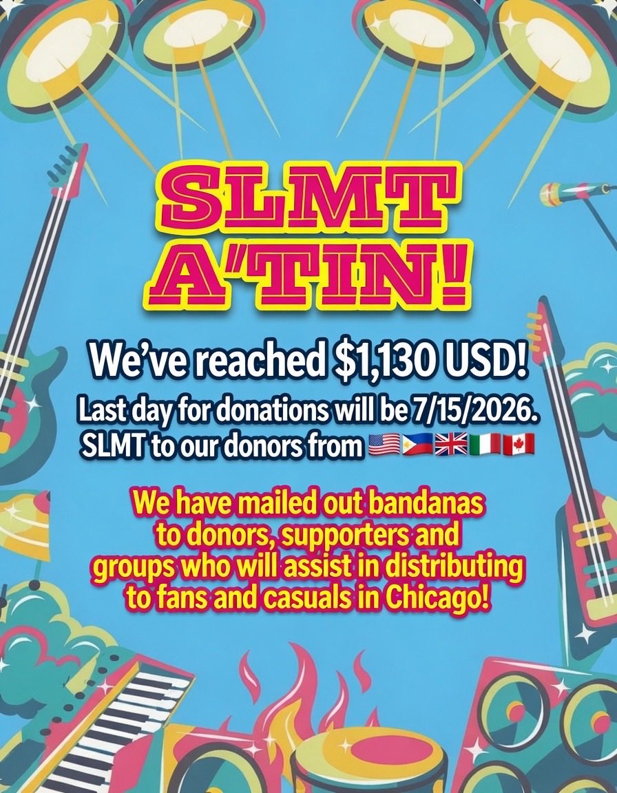 MMharljoy's tweet photo. βΌοΈFINAL PUSH to Turn SB19βs daytime set into a sea of blue π©΅πβοΈ
Donate here π° β¬οΈ
https://t.co/cOtS4lXlZp
π΅π β‘οΈ πΊπΈ β‘οΈ π SB19 - 1st all Filipino act at LOLLA π€©
#SBandana
#SBandana2026
#BlueOceanForSB19 #FirstFilipinoAtLolla
#FirstAllFilipinoAtLolla
#RockItDontBlockIt
#SB19 https://t.co/MIUTTYdJ1D