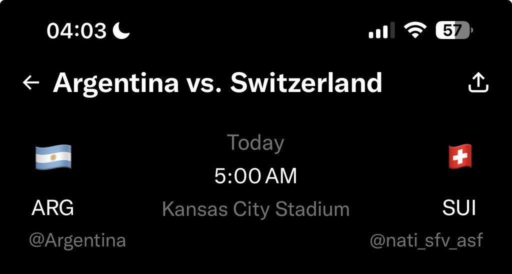 waitwhatwinnie's tweet photo. an hour break between the games is brutal. esp when 1 is at 1am and the next at 5am

cheering for argentina here https://t.co/rYg4qble6t