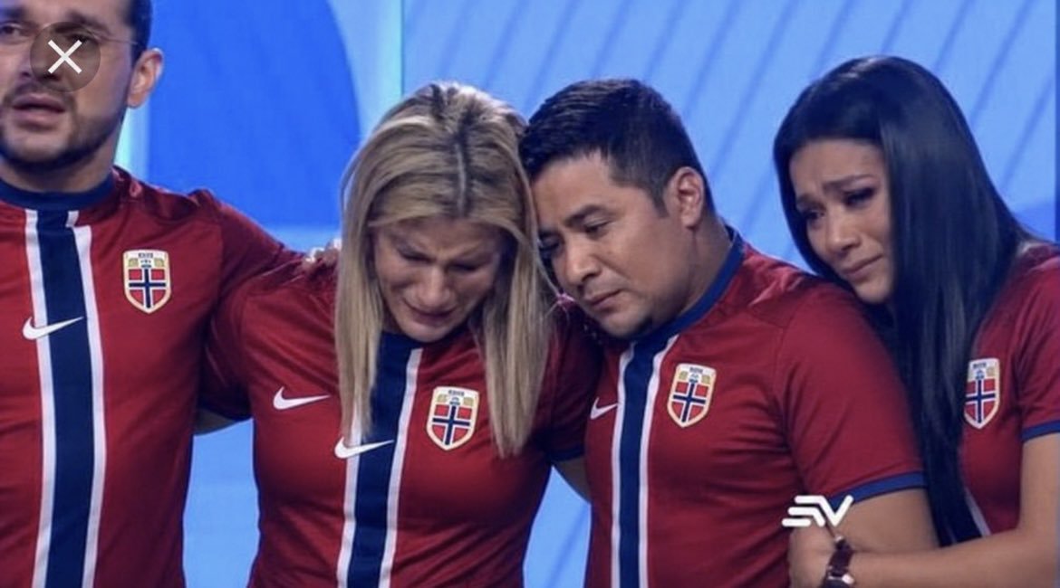 DonAlexDeLarge's tweet photo. Eliminaron a Noruega. Los de «En Contacto» el lunes. https://t.co/n7RNybjqeC