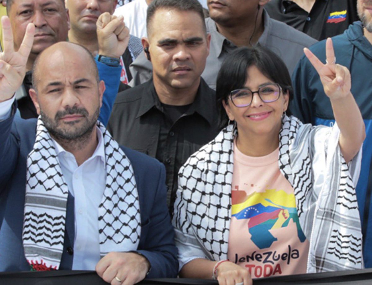 devorahsasha's tweet photo. “The friends of our enemies are our enemies.”
Delcy Rodríguez, Jorge Rodríguez, and Diosdado Cabello are not friends of the United States. 
Just as Iran actively wishes harm to President Trump, this interim criminal regime (Iran Proxy) will always work to undermine Marco Rubio, President Trump, and America’s interests.
@realDonaldTrump @SecRubio
@SenRickScott 
@RepCarlos