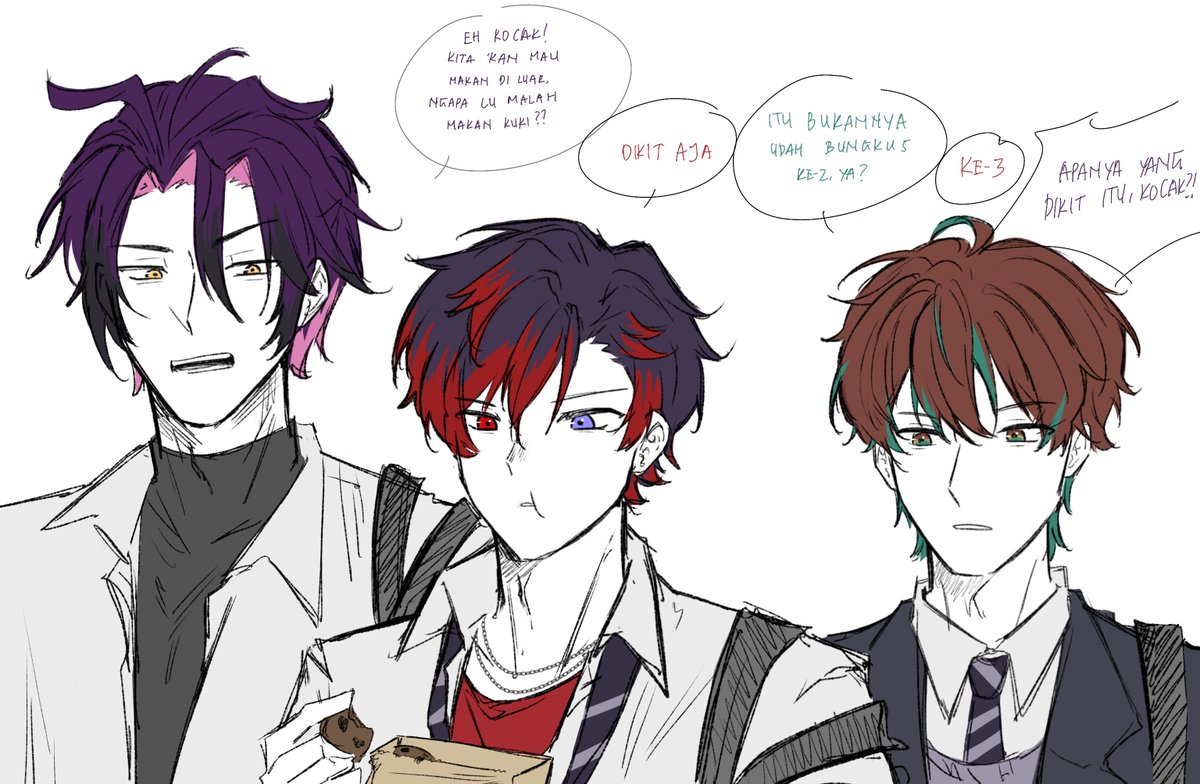 cheeSen7cake's tweet photo. cara mengatasi artblock: maksa gambar
#bimajinasi #AgaART #Trisketch highschool AU kyknya https://t.co/TkUs01RlYv