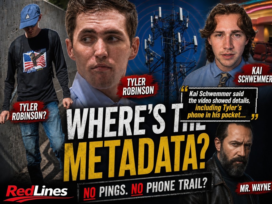 geraldwayne's tweet photo. Does anyone else find it strange that prosecutors never publicly produced cell metadata, GPS records, or tower pings placing Tyler Robinson on campus during Charlie Kirk’s assassination?

Yet influencers like Kai Schwemmer claimed they sat in the courtroom and saw enhanced video so clear they could identify “Tyler’s phone in his pocket.”

If the video was truly that clear, where is the digital trail?

Phones leave records. Towers log connections. Metadata tells stories.

So why lean so heavily on interpretation when harder evidence should exist?

#DueProcess #Justice #Accountability