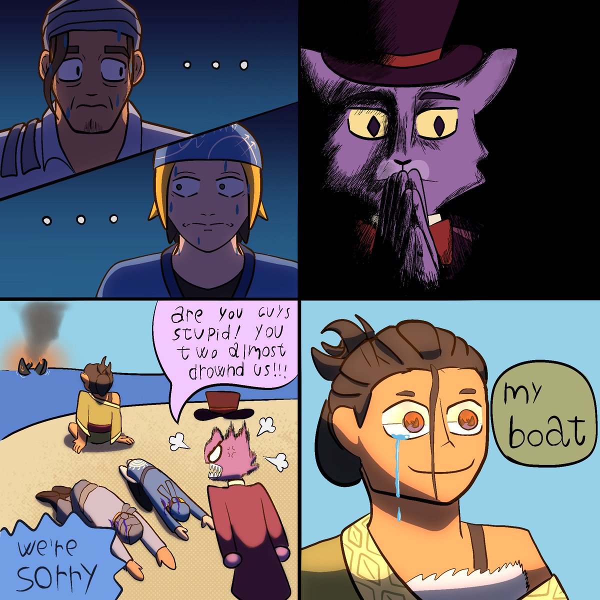 The_Oluc's tweet photo. artfight attack lol(⁠＠⁠_⁠＠⁠;⁠)
pirates boat 1 &amp; 2 for context 

n1kko
Peanutbuckaroo 
cactoid 

#artfight #artfight2026 #pirates #onepiece https://t.co/XRDKEL3vW0