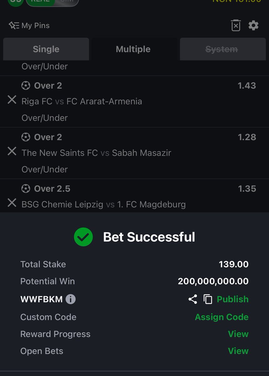 PunterHQx's tweet photo. I’m back B’s 🏀  &amp;  Ft⚽️

35/35

345k odds

Code: WWFBKM

Edit here on telegram: https://t.co/krXyumM3Sq

Let’s win big https://t.co/tO6Xaf7wZr