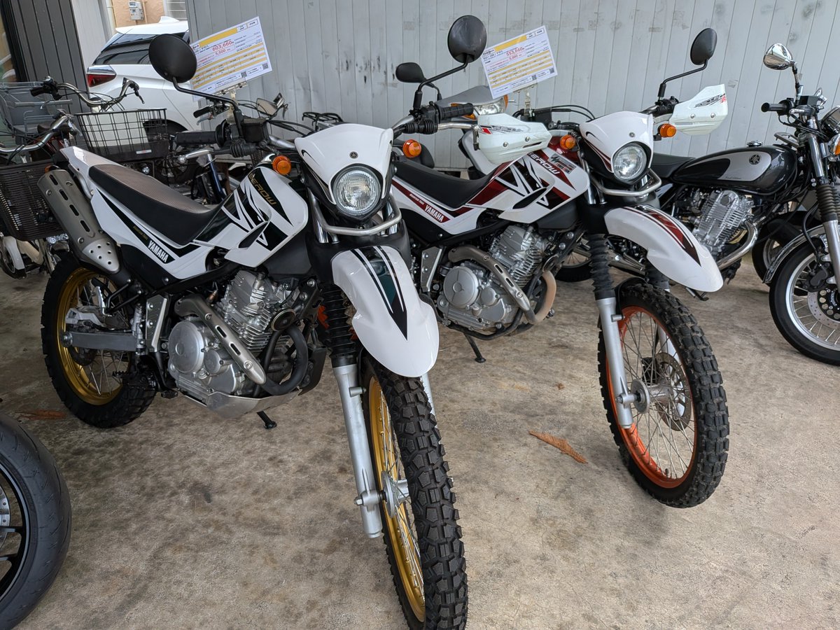 YSTECH24's tweet photo. おはようございます✨

福井県民限定でセロー2台中古はいってきましたよ😁

GooBikeなどにも出していないので
気になる方はご来店くださいませ🤗

#セロー250 https://t.co/8qu5z9yM7H
