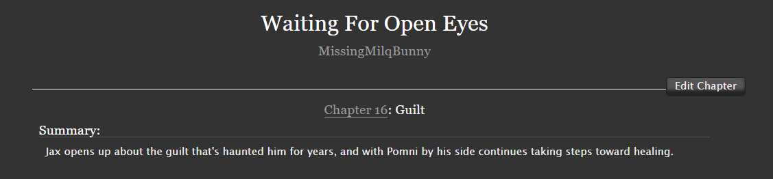 MissingMilqBun's tweet photo. Chapter 16 of Waiting For Open Eyes is now out:
https://t.co/ZvIU8tlF5Z https://t.co/DNku35Wr7l