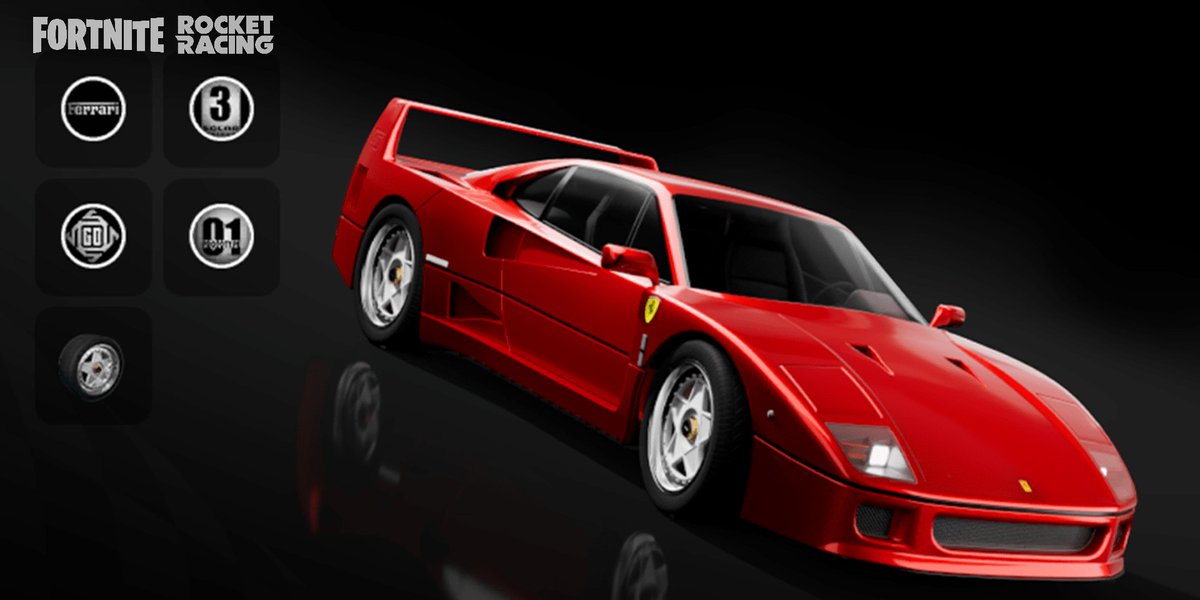 HamTodayGames's tweet photo. #RocketRacing: Top-level performance. The Ferrari F40 drives back into the #Fortnite Item Shop.
🔵 2,800 V-Bucks
🔻 Until 18-Jul | 8pm ET https://t.co/B2z3SJ3IYC