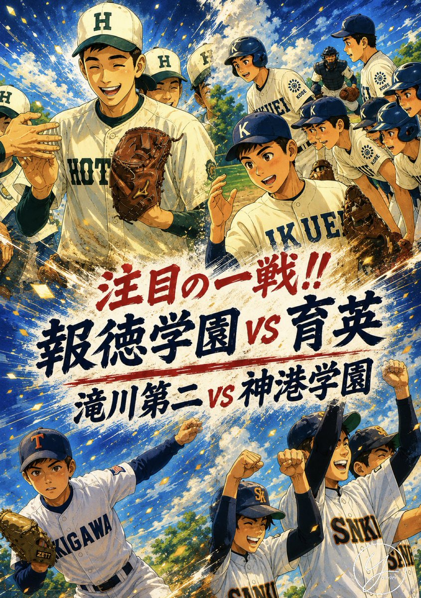 yukarin10024930's tweet photo. 今日は試合数が多いので、どの球場に行くか迷う方も多いかと😂
個人的にはやはりほっともっとに注目しています！！
#報徳学園🆚#育英
#滝川第二🆚#神港学園
#高校野球兵庫 https://t.co/FMJtG9ovon