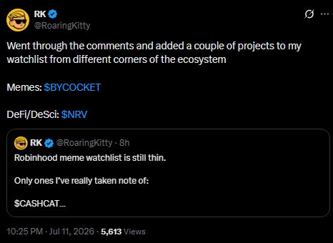 sometimes_dev's tweet photo. Few of the same guys who shilled $HOODIES are also shilling $BYCOCKET

Shit is going to be at zero soon. Don't be surprised!

That RoaringKitty account posting about it doesn't make it look any better lol https://t.co/yF2ZdbT68r