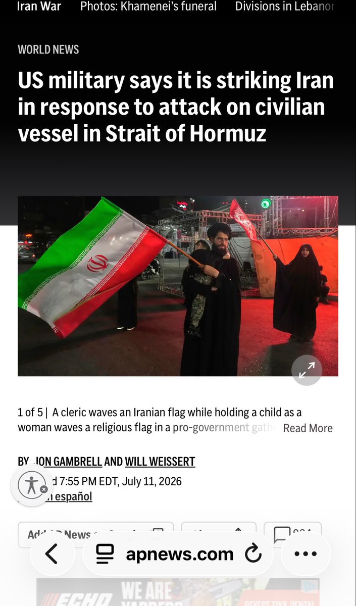clerpatriot's tweet photo. Did you know the USA is striking Iran RIGHT NOW? Time to take down some terrorists 💪💪💥 https://t.co/6JwdLsvQIw
