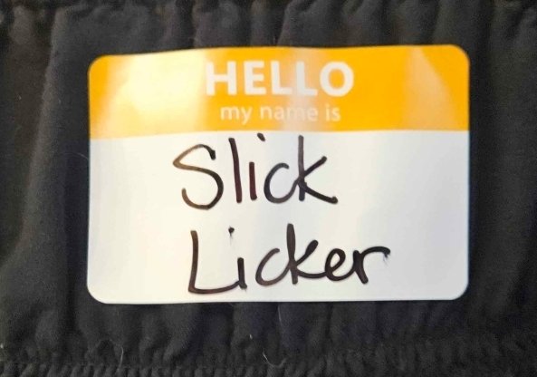 Cordialminx's tweet photo. Attending an 18+ bingo event and I thought that y'all may appreciate the name tags of my friends and me,,, https://t.co/7Zxovg2Wh4