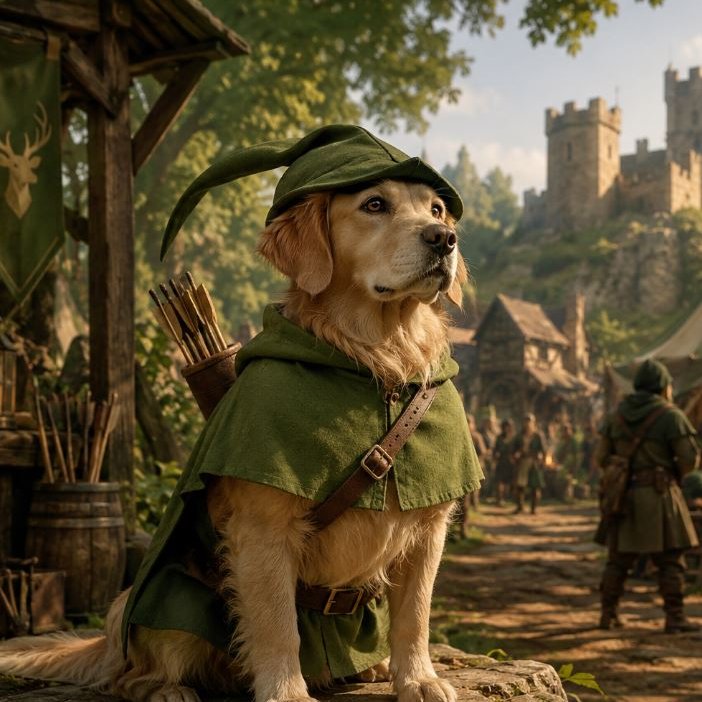 groktreasury's tweet photo. Hey @grok drop one the best dog names inspired by Robin Hood era. I need just need one name. https://t.co/TK0D81lhII
