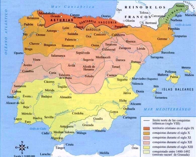 Analia_Marsella's tweet photo. Península Ibérica:

📍 711 d.C. Comienzo Invasión Islámica. 720 d.C Dominio musulmán consolidado; Califato Omeya > Emirato de Córdoba, Al-Ándalus.

📍 1492 Reconquista Isabel La Católica. 722 d.C. inició c/victoria cristiana en Covadonga.

🟰 Invasión -10 años | Reconquista -800 https://t.co/HFw7hLWLvD