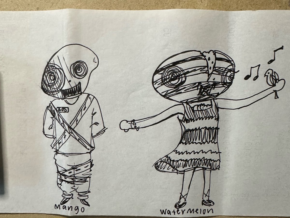 Steelyskyye's tweet photo. Fruit ppl #doodles https://t.co/q2VIFWnOaa