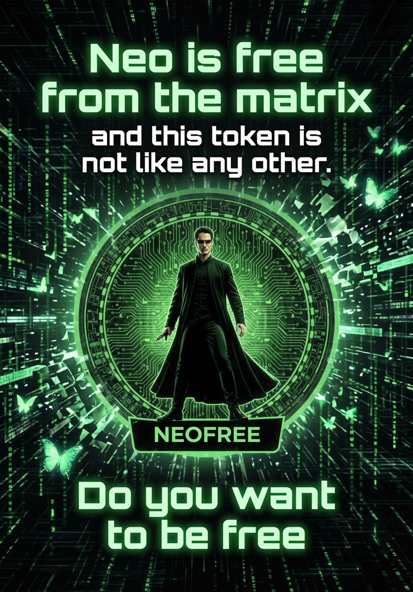 furbi59360's tweet photo. $NEO
Are you free from the matrix?
Join us get in or get lost 
We’re not going to be defeated.
#sol #SolanaMeme 
@furbi59360 

GviU8jYzJkRTSrKhgxvonoB8T5VooRcz9XJQh3kTqgfc

https://t.co/4maObt9RgD https://t.co/eRtI5Yd9mV