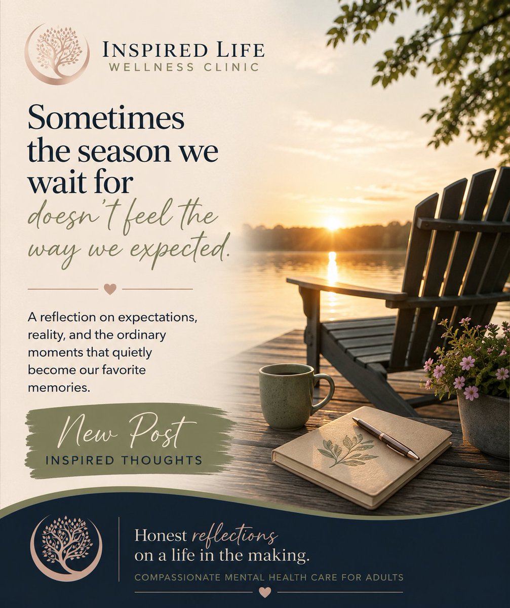 ILWCPLLC's tweet photo. Summer doesn’t always slow life down. Work, family, and responsibilities still fill the longest days.
This week’s Inspired Thoughts is about finding joy in the summer we’re actually living—not the one we imagined.
#InspiredThoughts #MentalHealth
https://t.co/mLFk3hjEWg https://t.co/jelf9uVWZB