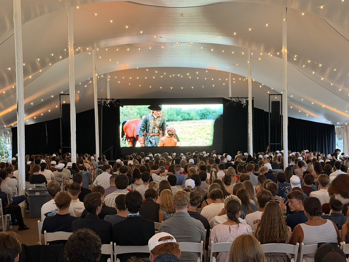 CoccaNick's tweet photo. Club America students get an exclusive screening of @AngelStudiosInc YOUNG WASHINGTON at Mount Vernon!! 

America’s future leaders learning about the early life of our first president, all happening at CLS 2026! 🇺🇸 

@TPUSA @tpusastudents https://t.co/qf0o7QCkGJ