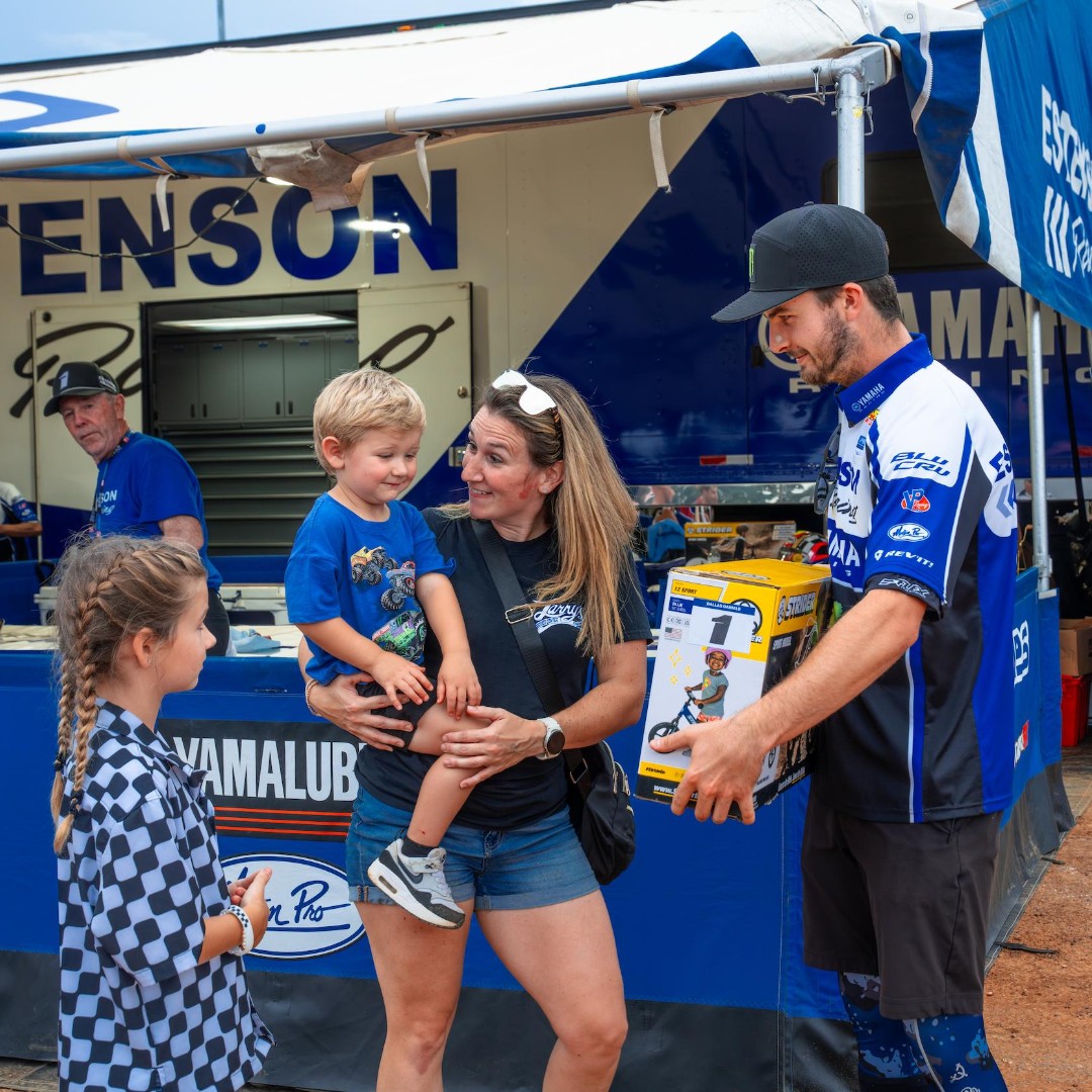 AmericanFlatTrk's tweet photo. Another dream come true thanks to @striderbikes 🥹 

#WilliamsGroveHM https://t.co/YH5NqMjO7Y