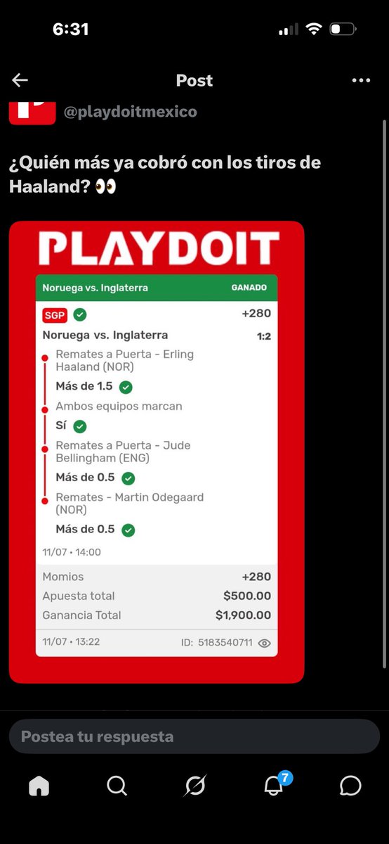 mazul19's tweet photo. @teammexicomx Mientras otras casas de apuestas……. Sean serios https://t.co/RgSGJhWimm
