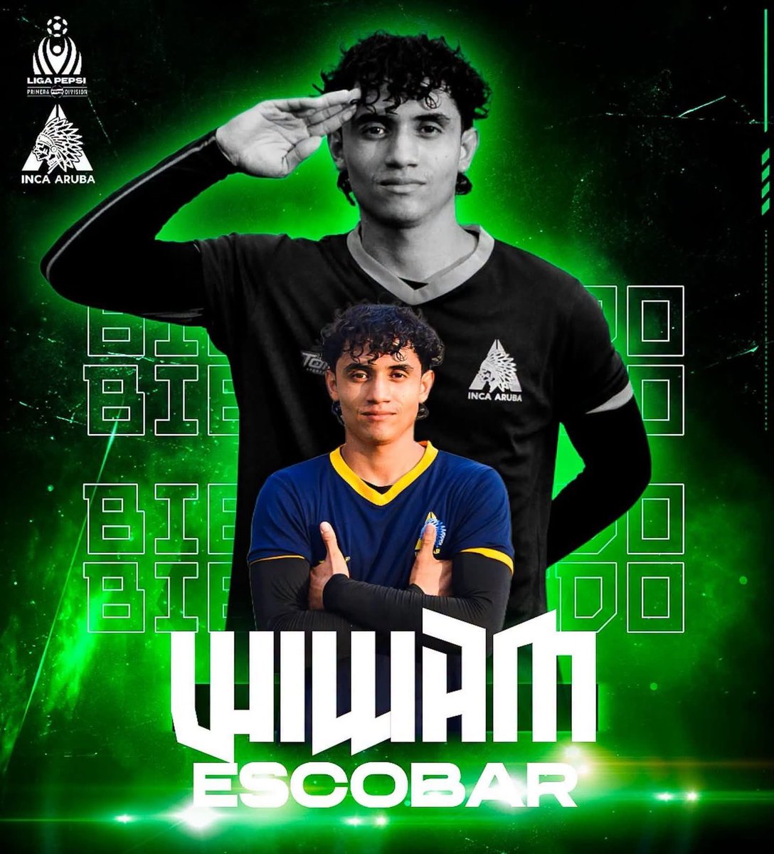 williamradios's tweet photo. WILLIAM ESCOBAR DA EL SALTO A PRIMERA DIVISIÓN

Tras su paso por Juventud Independiente, equipo de la Segunda División, William Escobar da el salto al fútbol de Primera División al incorporarse a Club Deportivo INCA ARUBA.

#DeportesSV #ElSalvador #PirmeraDivisiónSV https://t.co/vuYYXbDwhH