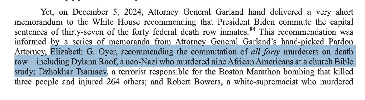 AlexPfeiffer's tweet photo. Norm Eisen's hero Liz Oyer wanted to commute the sentences of Charleston church shooter Dylann Roof and Boston Marathon bomber Dzhokhar Tsarnaev. https://t.co/ya7ptzq0jr