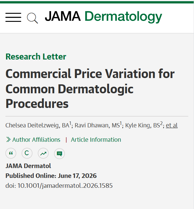 JAMA Dermatology tweet media