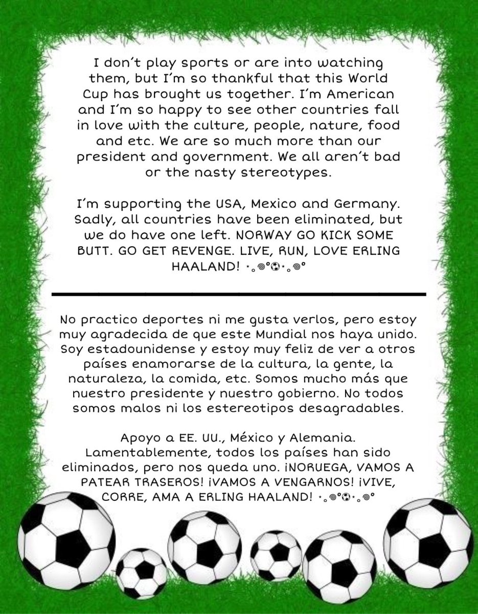 NekoBrynn101's tweet photo. Eng: Here’s me playing soccer/football (never once played). The USA and Mexico had a good run.
Esp: Aquí estoy jugando soccer/fútbol (nunca he jugado). Estados Unidos y México tuvieron una buena racha.
#art #artist #artwork #drawing #digitalart #creative #instaart #persona https://t.co/1pWU9GNdH3