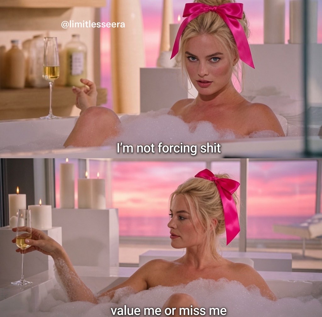 limitlesseera's tweet photo. Pretty girls don’t chase🤭. We glow💅💫, sip🍷, and let the right ones come correct 👑✨💕 https://t.co/Gi8WpMZcXu