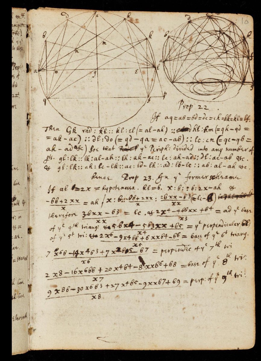 mbismail33's tweet photo. Isaac Newton's college notebook, handwritten by the genius himself around 1664. https://t.co/eohcsHRVa0