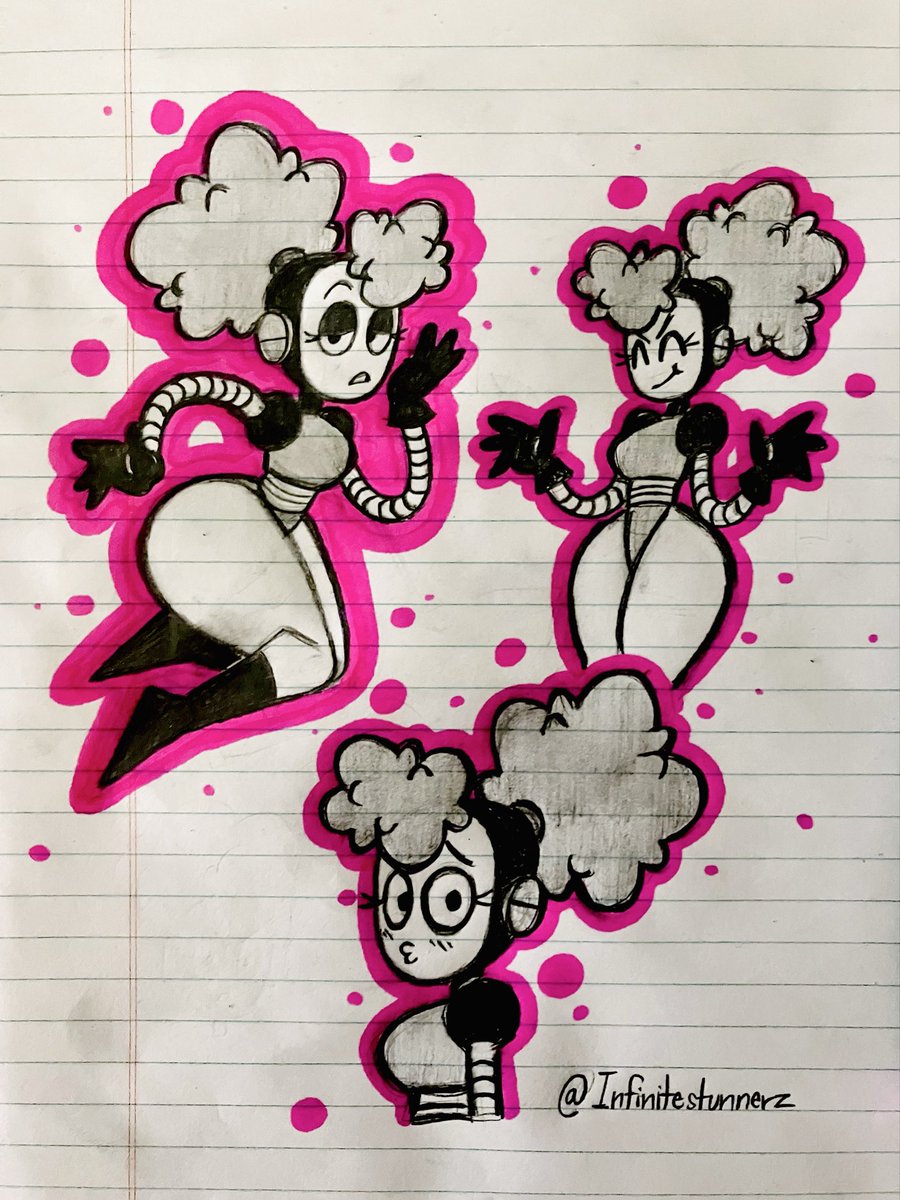 Stunnerzrevived's tweet photo. Old Anne-droid drawings from (2023-2024) https://t.co/BtHQu9uSlN
