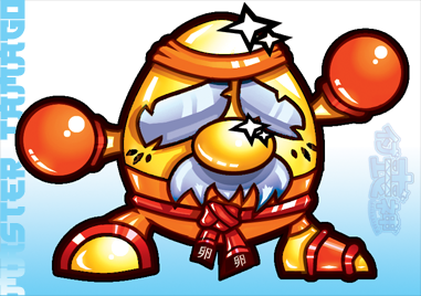 DataWestv3's tweet photo. The latest character for Tsukumogami (our doujin fighter) is Master Tamago, a martial artist egg who weaponizes flatulence.
... Yes, we're ashamed.
#indiegame #indie #gamedev #fightinggame #fighter #pc #gamedevelopment #2d #fm2nd #2dfm #fightermaker #conceptart #characterdesign https://t.co/g5FIdsTe1k
