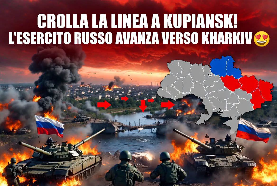 angel_nowar's tweet photo. 🚨 L'ESERCITO RUSSO HA SONDATO LE DIFESE: CROLLA LA LINEA IN UN'ALTRA CITTÀ UCRAINA! 🚨
Mentre tutti guardano altrove, sul campo di battaglia sta succedendo di tutto. Le forze russe sono penetrate nel nord-est e nel centro di Kupiansk che sorge proprio a ridosso del fiume Oskil⏬ https://t.co/cBCEoysUXE