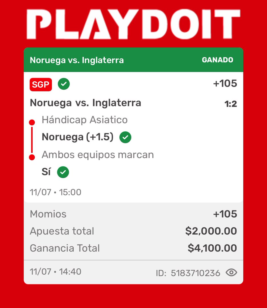 EnZonaTouchdown's tweet photo. 3/3 papitos, la estamos rompiendo hoy y se los dije 🔥

Y ojo que tenemos pendientes 2 parlays que van MUUUY bien 

Acá los pueden ver: https://t.co/QIFFQCx8Tj https://t.co/gqg14WuHbb