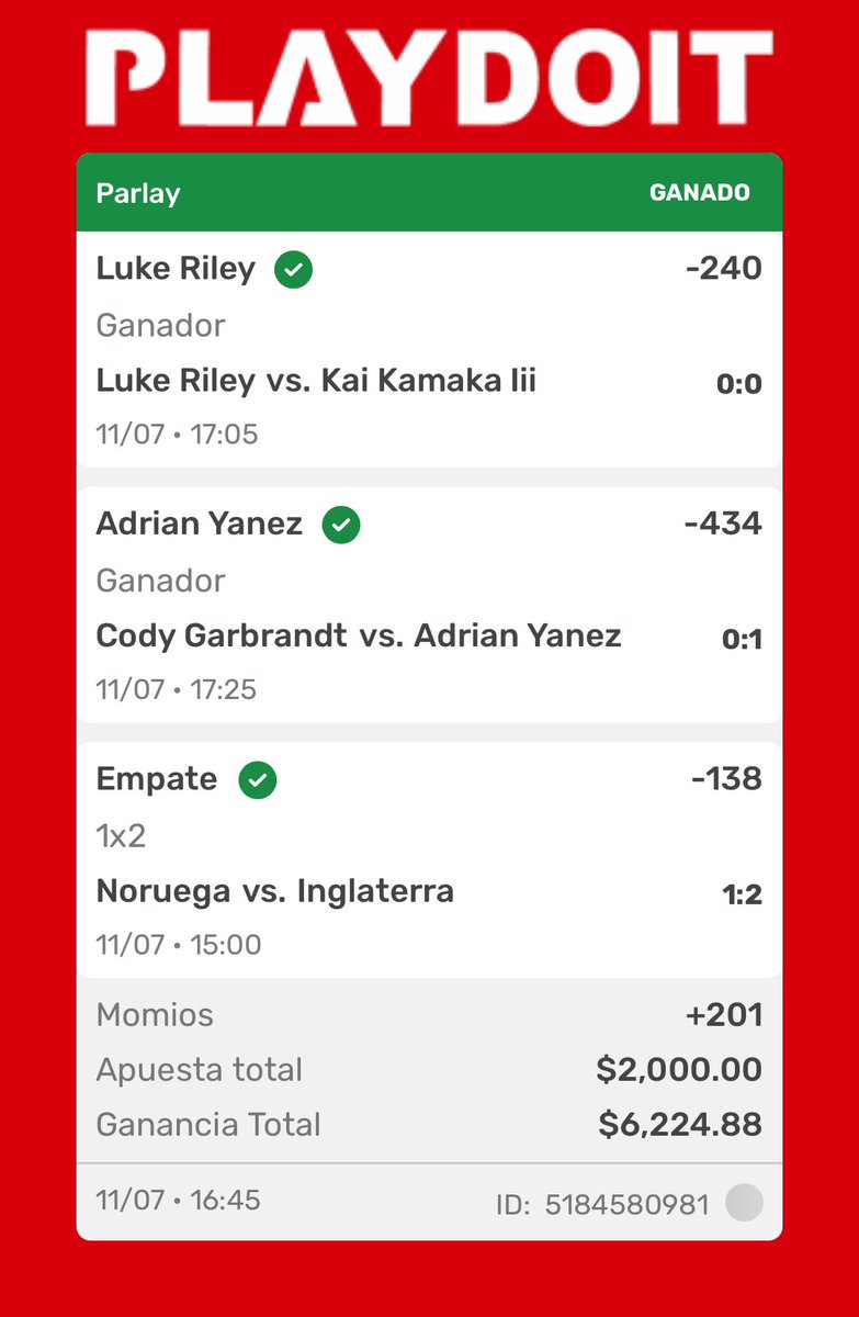 EnZonaTouchdown's tweet photo. 3/3 papitos, la estamos rompiendo hoy y se los dije 🔥

Y ojo que tenemos pendientes 2 parlays que van MUUUY bien 

Acá los pueden ver: https://t.co/QIFFQCx8Tj https://t.co/gqg14WuHbb