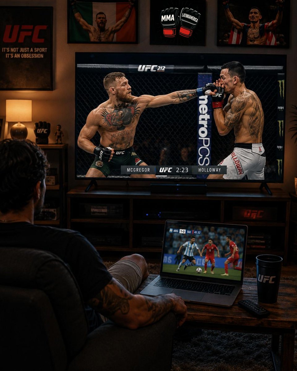 ClubDeLasMMA's tweet photo. Llegó la hora, a sufrir muchachos 🥵

#UFC329 #Mundial2026 https://t.co/dSN3OrRLmq