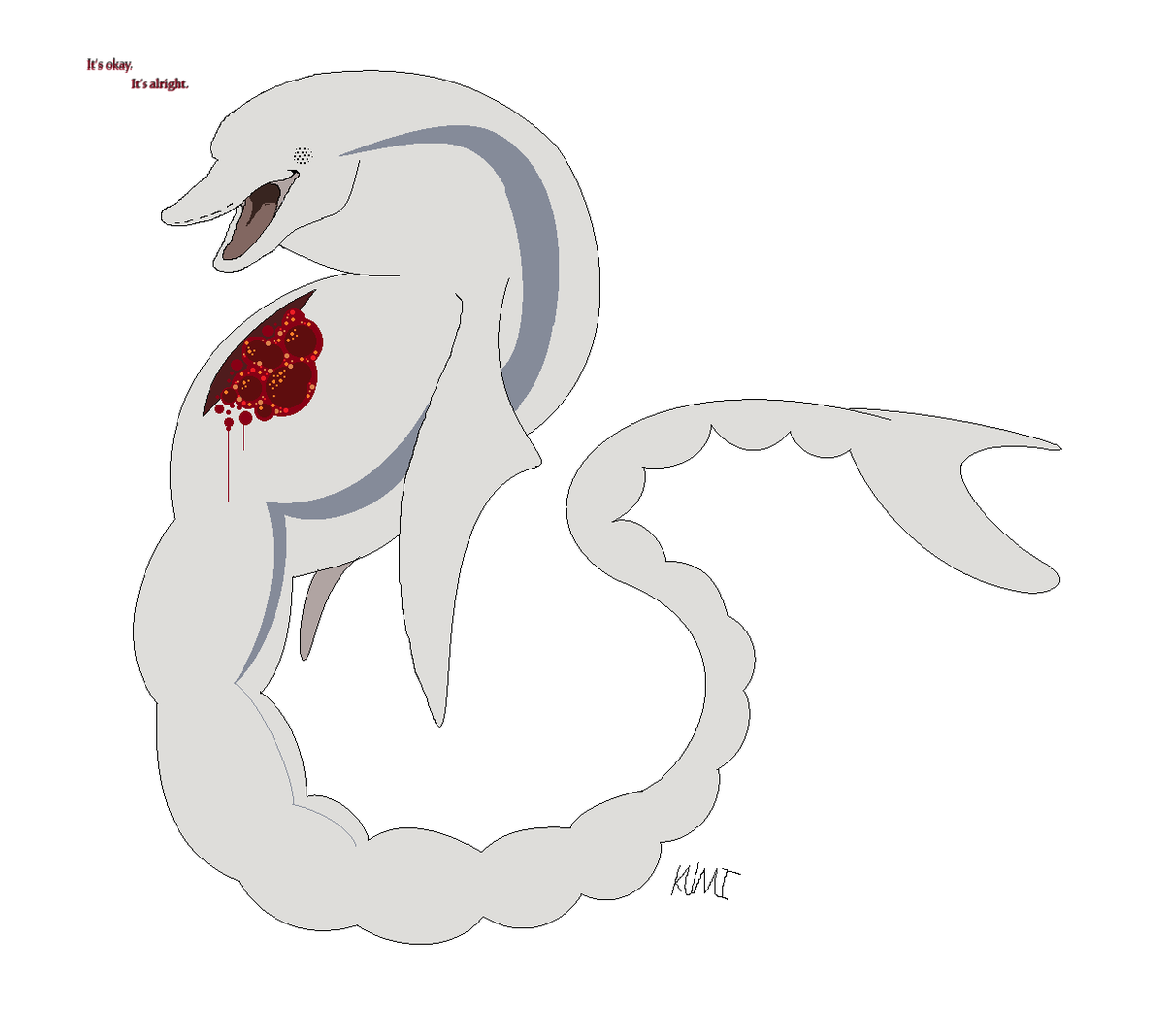 WorldEndLobster's tweet photo. doodle of a dolphin i had dreamt of 
#illustration https://t.co/Ff8th8h5Z4