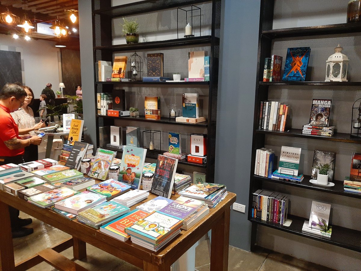CarloCarrascoPH's tweet photo. Here at New Life Alabang, books of Christianity and copies of the Holy Bible are offered each Sunday. Visit the book spot at the ground floor. #Jesus #God #faith #NewLife #Alabang https://t.co/rD5uO7lUhU