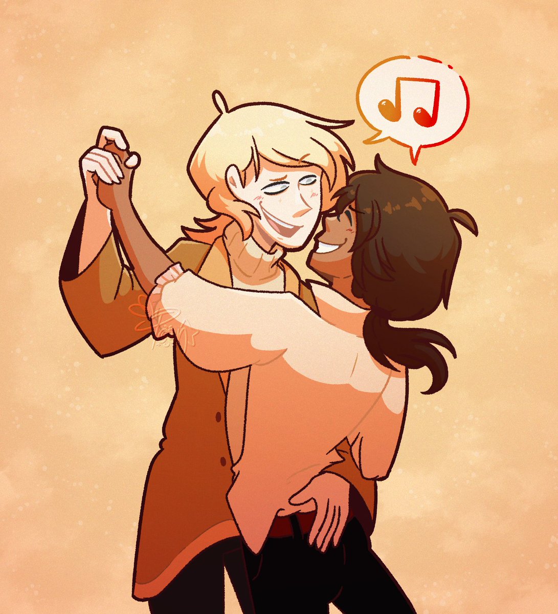 Dr4wt00n's tweet photo. Cómo te voy a olvidar...⚘️✨️

(Amo dibujar a Garrett y a Fred) https://t.co/s1PToTi2ii