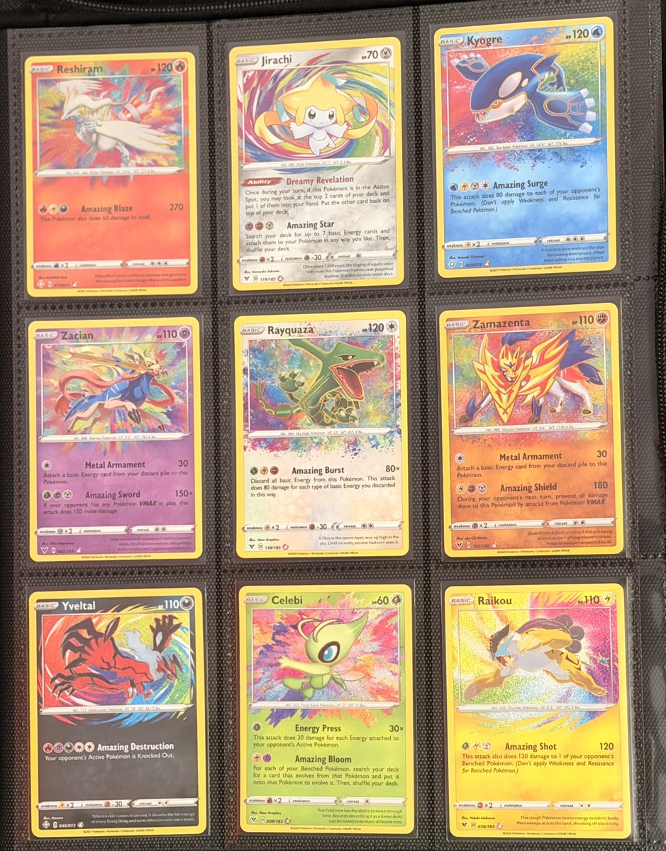 diszign's tweet photo. amazing rare set has been completed!! I can’t believe how slept on these cards are!! 🌈 https://t.co/bUlruvyQxl