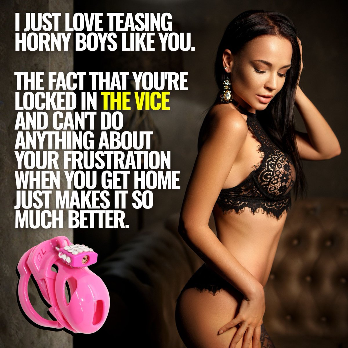 lockedinlust's tweet photo. -The Vice™-
Where control becomes permanent.

#FLR #Femaleledrelationship #FemaleLedMarriage #FLM #slavehusband #femalesupremacy https://t.co/Ngh0KQqbHq