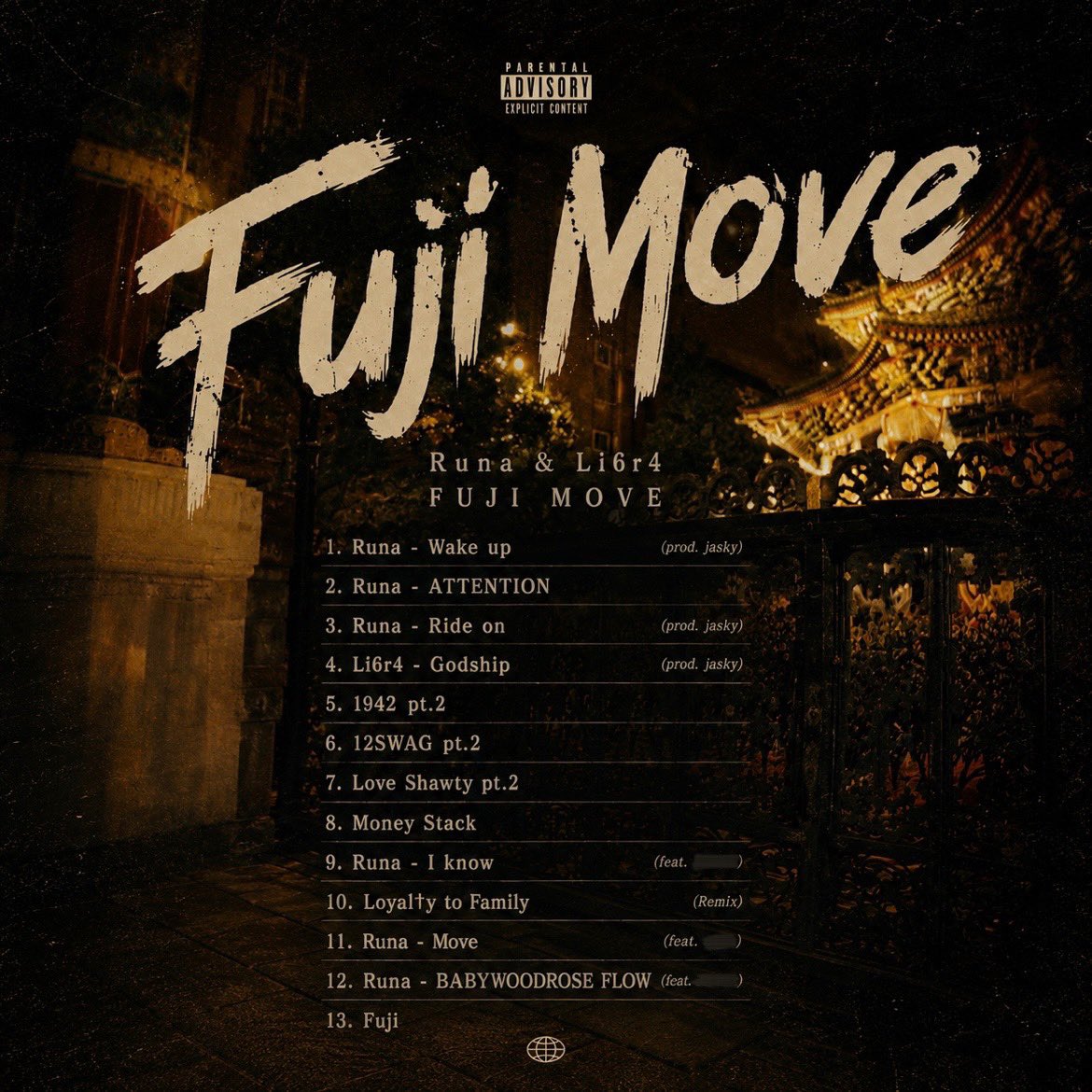 67foreal's tweet photo. 2nd Album "Fuji Move" 

Tracklist

1. Wake up
2. ATTENTION
3. Ride on
4. Ghost ship
5. 1942 pt.2
6. 12SWAG pt.2
7. Love Shawty pt.2
8. Money Stack
9. I know (feat. Filix王)
10. Loyal†y to Family (Remix)
11. Move (feat. vijin)
12. BABYWOODROSE FLOW (feat. At nek)
13. Fuji

7/?Out https://t.co/H6hBwVqxLA
