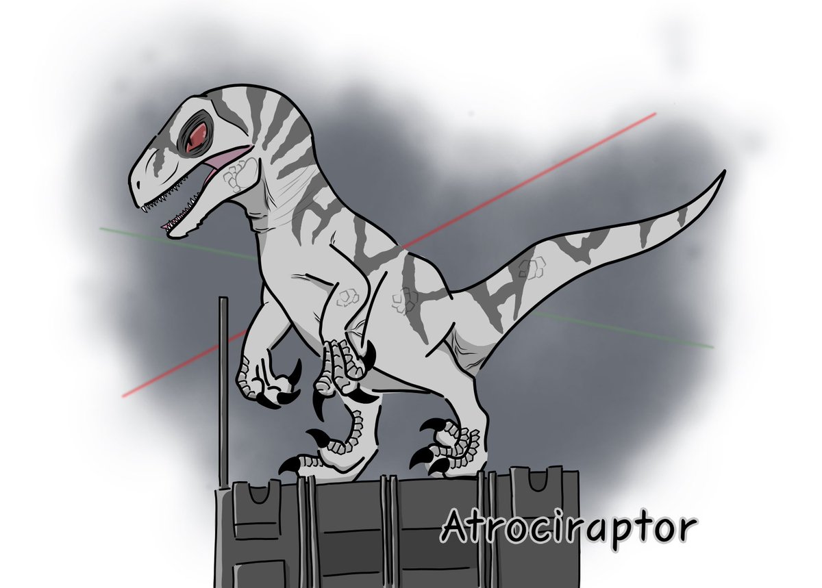 _den_gen_'s tweet photo. Atrociraptor”Ghost”

#絵描きさんフォロバ１００ 
#絵描きさんと繋がりたい https://t.co/GLZ8tq4Ekj