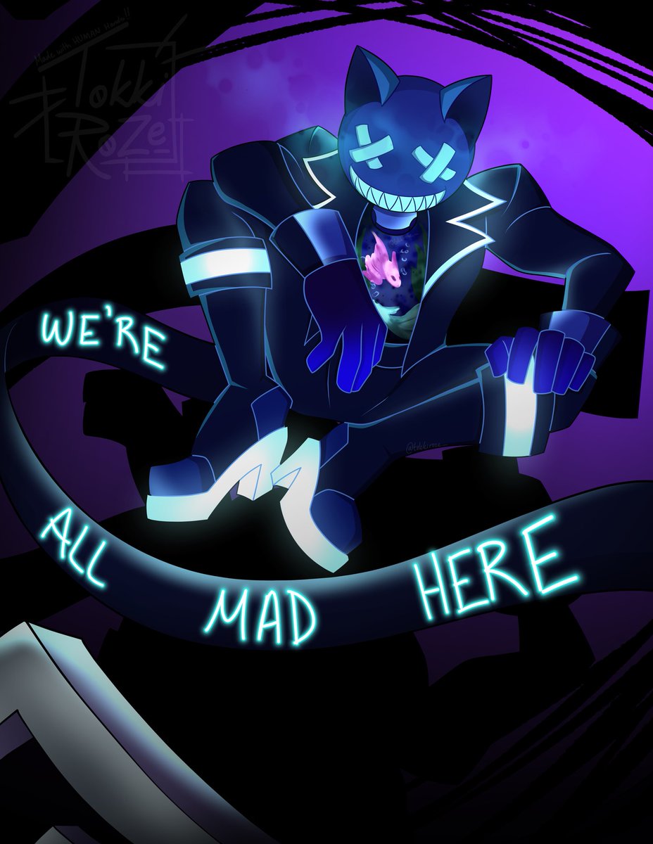 tokkiroze_'s tweet photo. #artfight2026 attacks (pt. 2)!

Kingsley belongs to @rowdyrossodraws 
Cheshire belongs to @Stardust5101 
#art #clipstudiopaint #originalcharacters #teammystery https://t.co/A4c5HnvtUb
