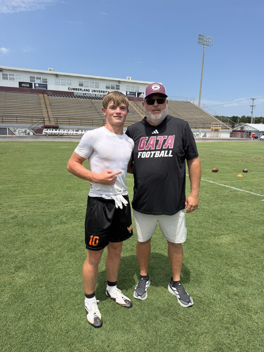 Collincagle08's tweet photo. After a great camp, I am blessed to receive my 2nd official offer from Cumberland University. 
@TimMathisCU @CoachMarche92 @CannonJohnson16 @coachspeedykel @Coach_TBaum @BobbyBrownCU @CumberlandFB @CSmithScout @RaiderRichland @RichlandHC @Richland1978 https://t.co/7XO4OqVVNf