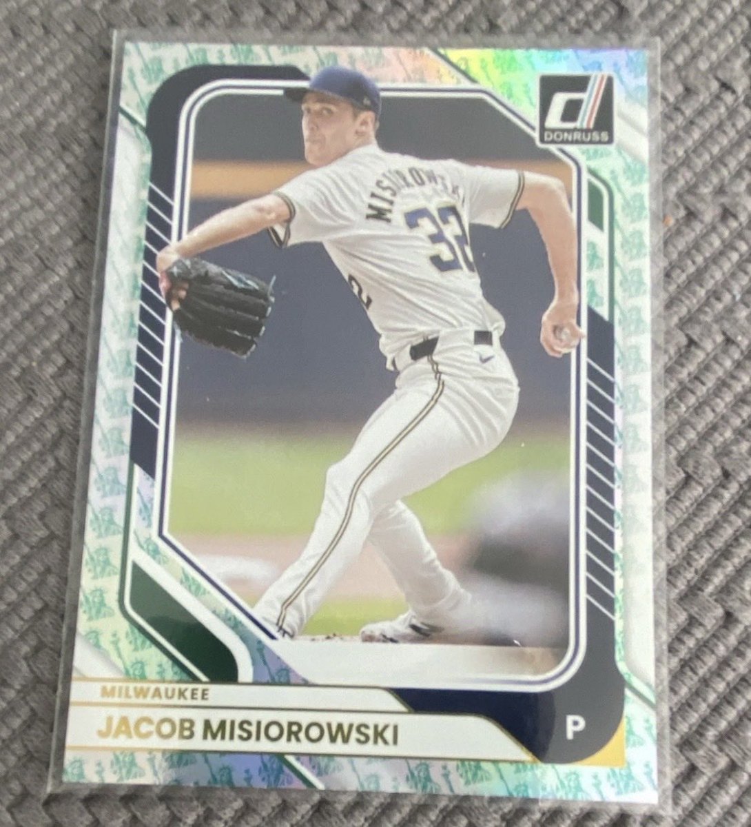 PromotionsDa's tweet photo. Jacob Misiorowski 2026 Donruss Baseball LIBERTY Parallel Mlwaukee Brewers #53 https://t.co/zfZ1QlxMTo #eBay #TheHobby #BaseballCards https://t.co/qv2UwE0sDR