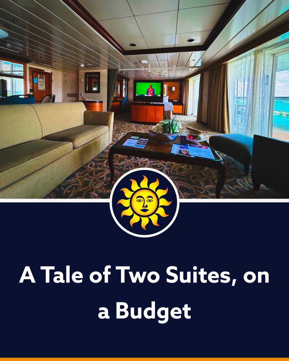 CruiseAddicts's tweet photo. A Tale of Two Suites, on a Budget https://t.co/3EcA7balpl @RCCLNews @RoyalCaribbean #cruises #suitelife @Kimpton https://t.co/L3EvMk00HQ