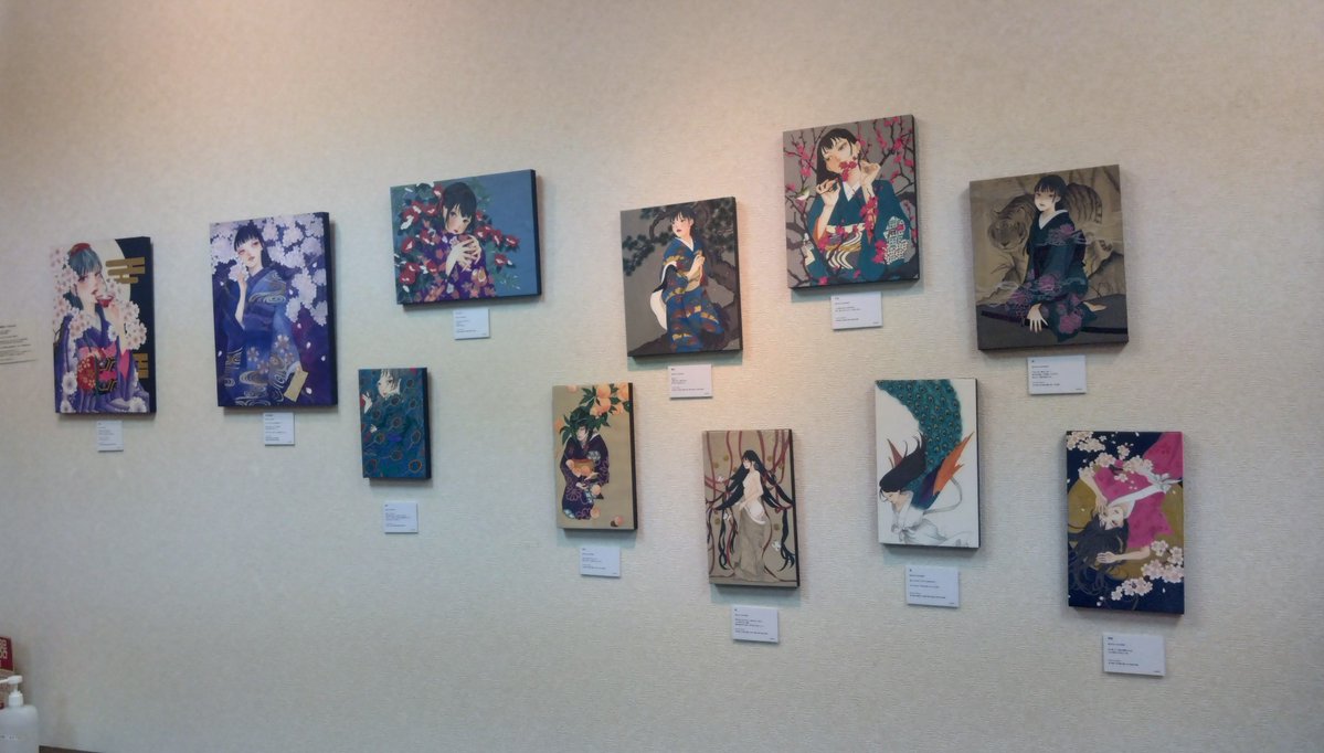 me_k_'s tweet photo. 昨日は櫻正宗記念館 櫻宴さんへ
「五景 ―GOKEI— 日本画5人展」を見に伺いました
作家様それぞれの日本画の風合いがとても素敵でした…！✨ https://t.co/E6q73ZS7vm