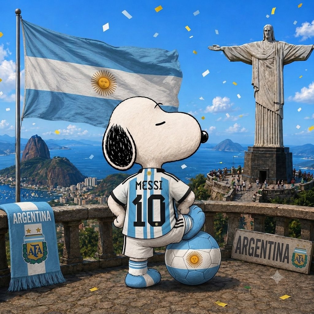 SnoopyFansUS's tweet photo. Let's go Argentina 🇦🇷🩵 https://t.co/Dc0dkHkGKg