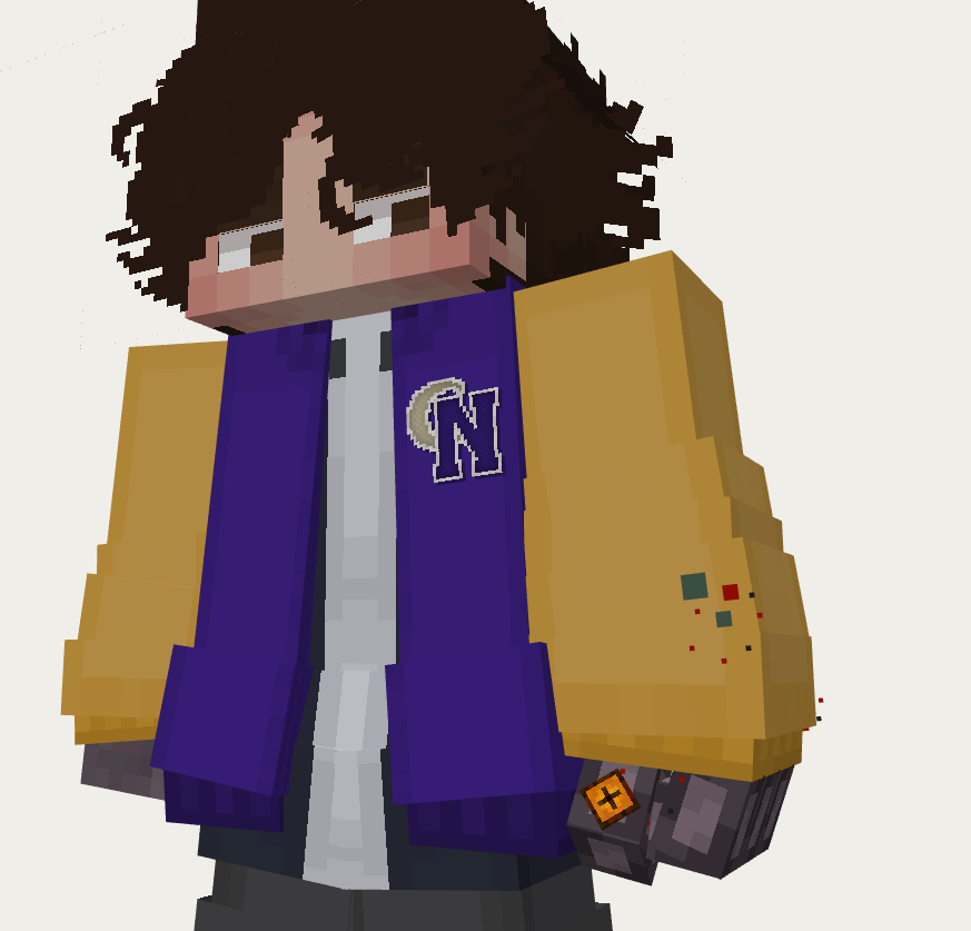 ViperModels_'s tweet photo. [ Commissioned] - "A retro football jacket with a gauntlet like hand"
#Blockbench #CPM #Minecraft #OC https://t.co/iFfHs4y2nF